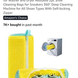 Shoe Washing Machine Bag Laundry Shoe Bag for Washer and Dryer Reusable 2pc Shoe Cleaning Bag