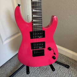 Jackson Dinky Minion Neon Pink Electric Guitar