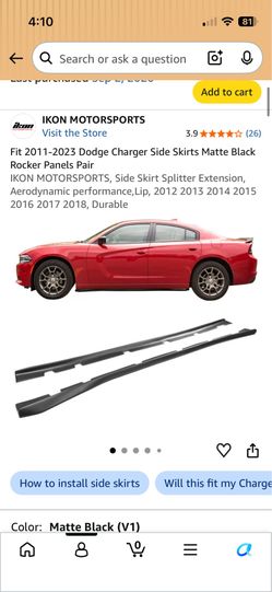 2015 - 2025 Dodge Charger SXT / SE / GT Side Skirts