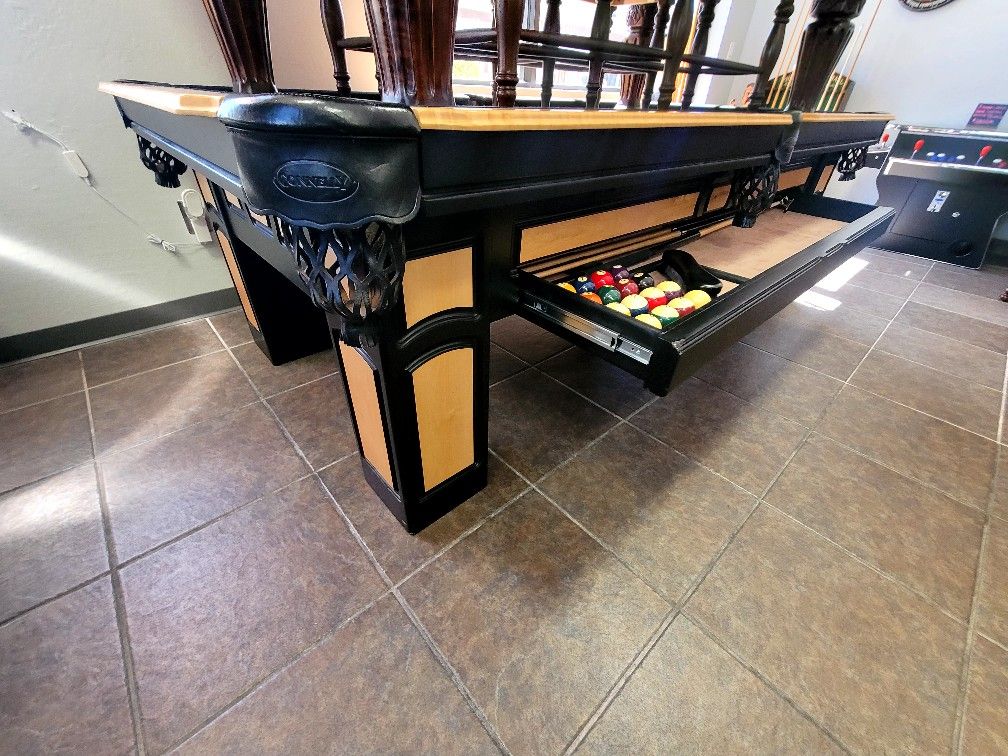 8' Connelly Chiricahua Pool Table W/Drawer(Delivered/Installed)