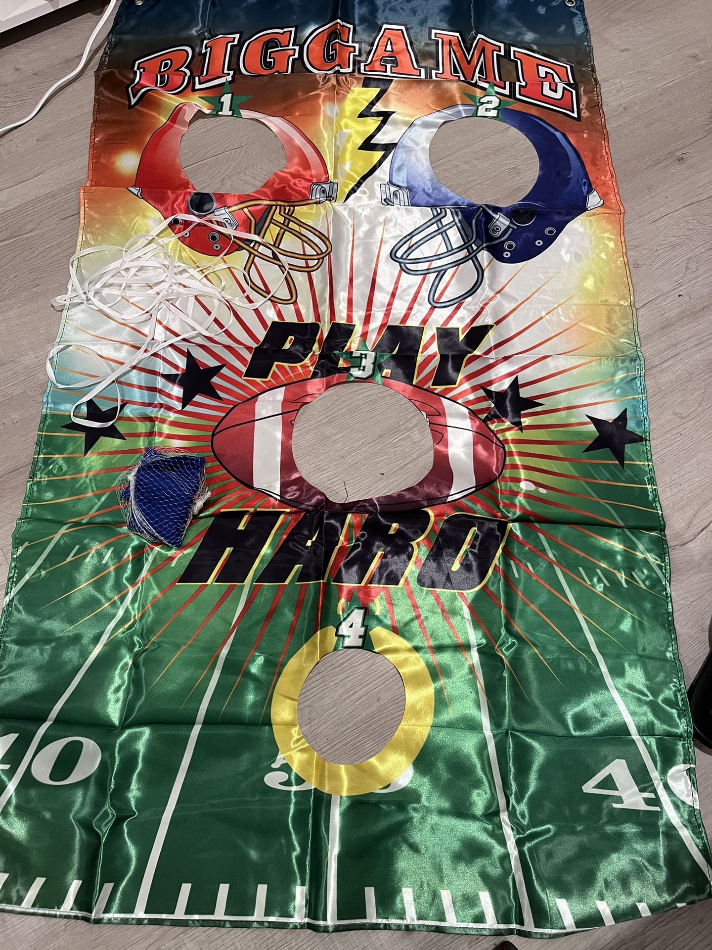 Super Bowl Football Bean Bag Toss Game. Adult/kids. Party