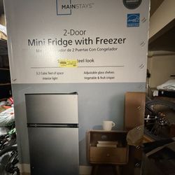 Mini Fridge With Freezer Two Doors New In Box 