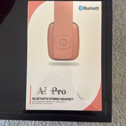 Ai Pro Bluetooth Stereo Headset in Rose Gold 