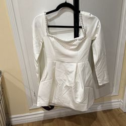 Brand New White Dress size XS