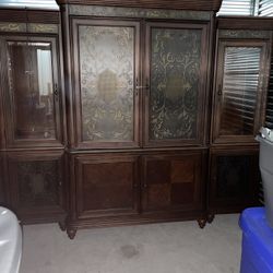 Large Tommy Bahama style entertainment cabinet