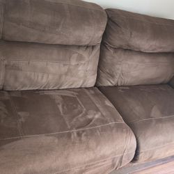 Brown Sofa,long Sofa 3 Seater Short Sofa Is 1 Seater