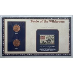 History of Abraham Lincoln Penny and Stamp Collection: BATTLE OF THE WILDERNESS