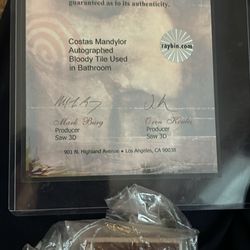 Saw 3d Bathroom Autographed Tile