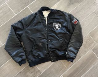 Vintage Raiders jacket starter Satin Los Angeles black NFL