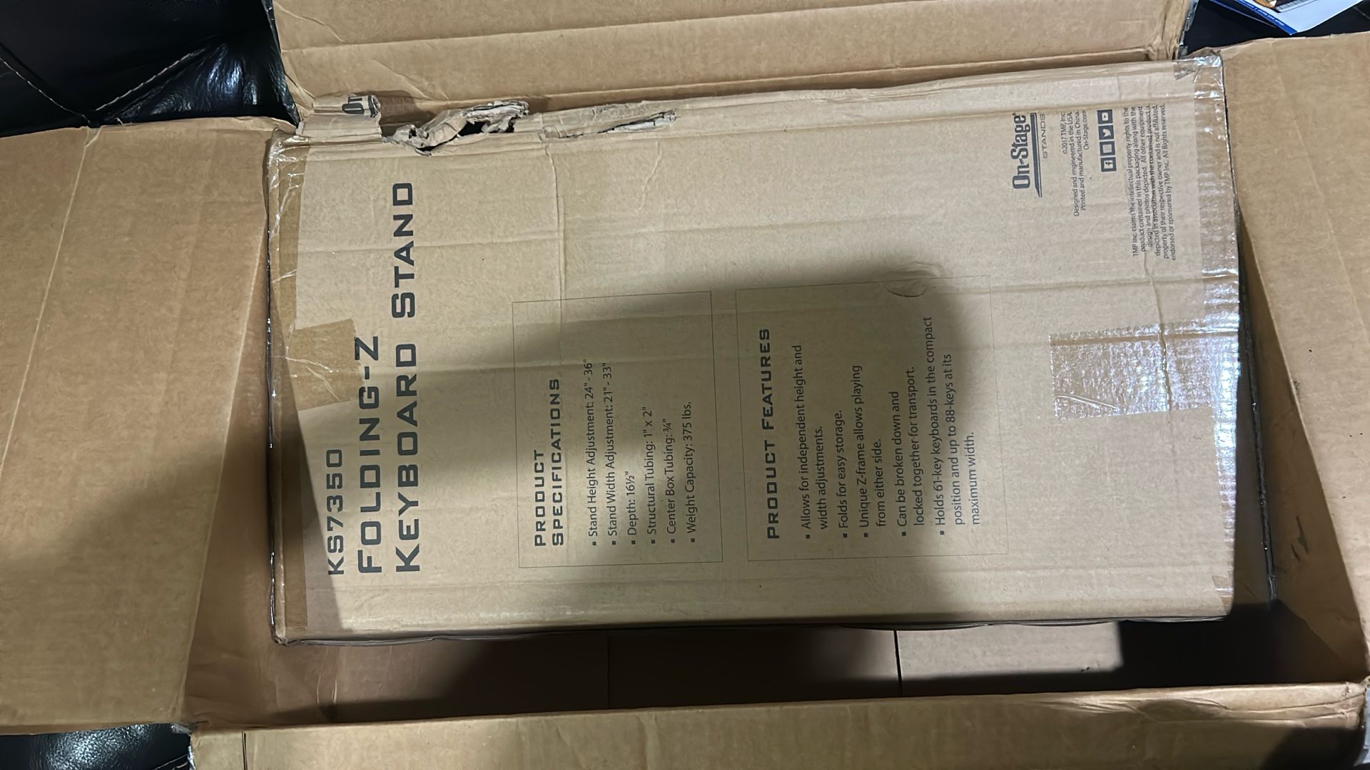 On Stage KS7350 Heavy Duty Folding Z Keyboard Stand