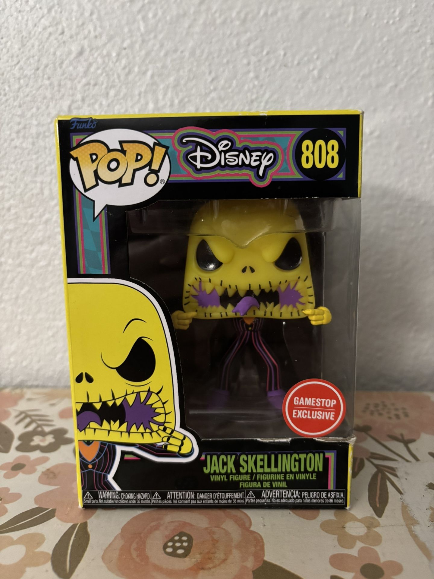 Nightmare Before Christmas, Jack Skellington Neon Funko Pop