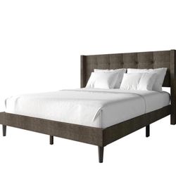 Brand new queen size bed frame with a brand new 12” mattress included