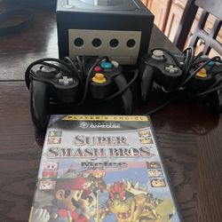 GameCube And Smash Bros Melees Two Original Controllers 