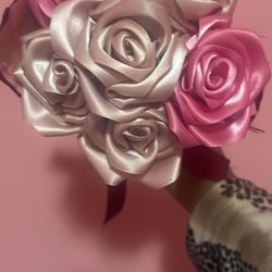 Ribbon Rose Bouquets (custom) 