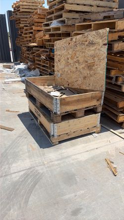 Pallet boxes, $30 each