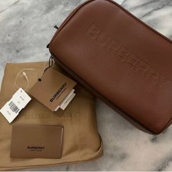 Authentic Burberry Leather Toiletry Bag