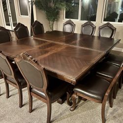 Dining Table With 12 Chairs - 