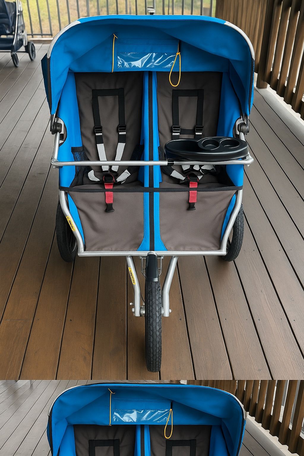 BOB Sport Utility Duallie Jogging Stroller – Blue/Grey – Great Condition