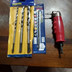 Brand New, Drill Bits And Angle Drill