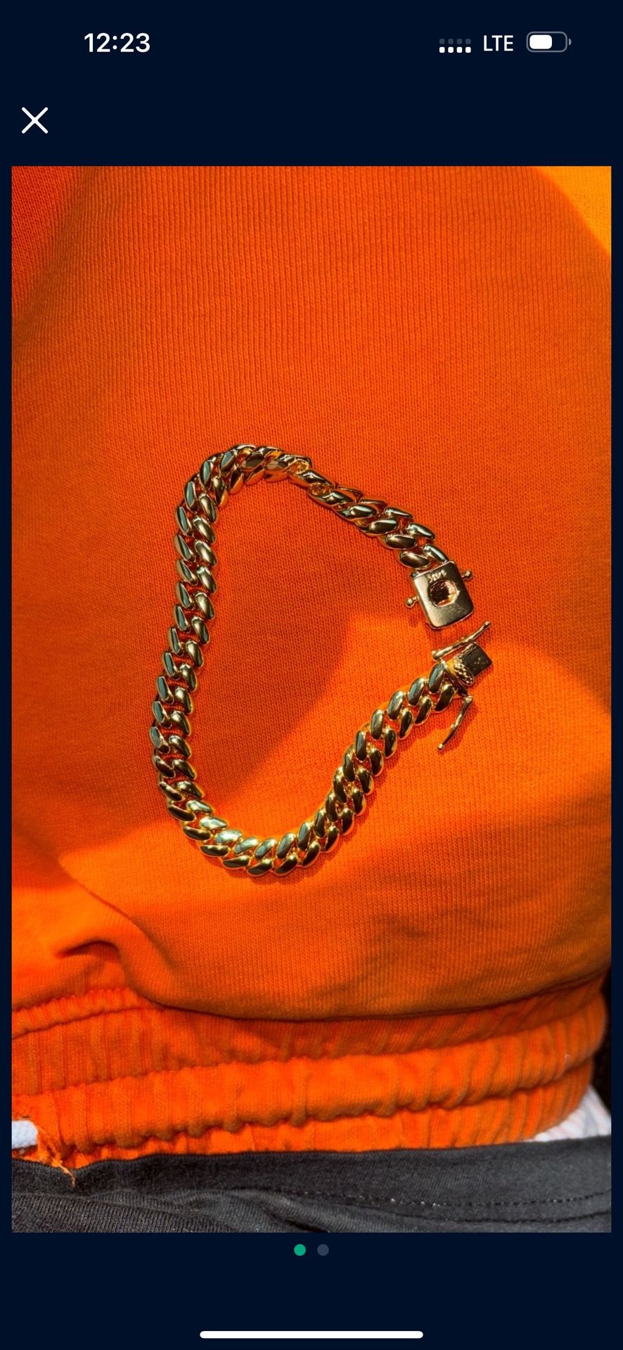 Cuban Link Chain And Bracelet 14k
