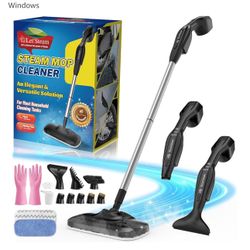 Fast Heating & Heavy Duty Detachable Steam Mop Cleaner with 17 Accessories
