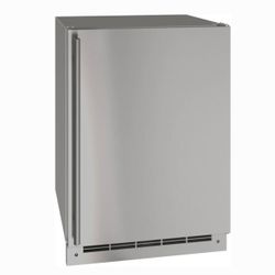 U line 24 Inch Outdoor Refrigerator with Convection Cooling System, Digital Touch Controls, 5.4 cu. ft. Capacity