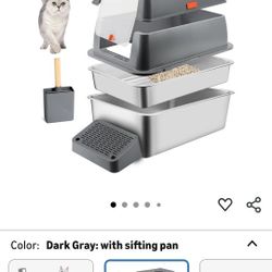 Cat Litter Box With Sifting Pan