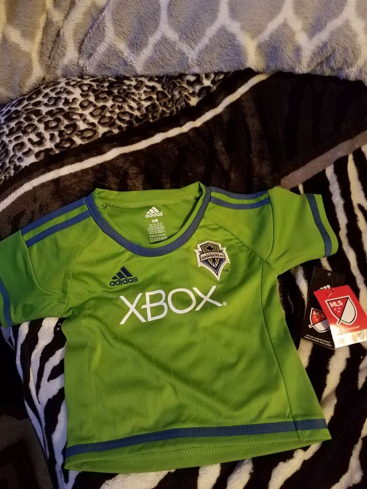 Seattle sounders size 12 month