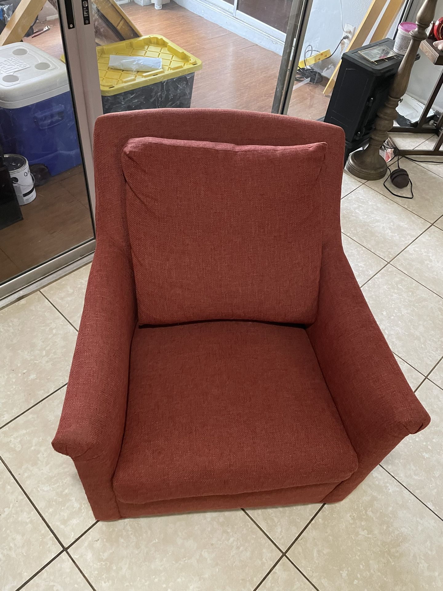 Red Fabric Chair 