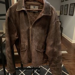 Distressed Men’s Leather Jacket