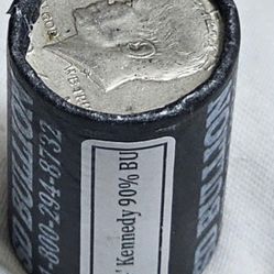 Roll Of 90% Silver Kennedy Half Dollars BU (BRILLIANT UNCIRCULATED)