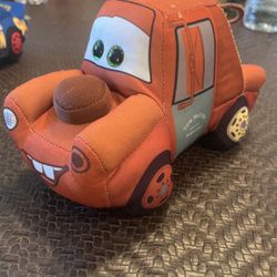 Disney Pixar Cars TY Sparkle Mater Tow Truck 7" Plush Stuffed Vehicle