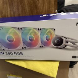 NZXT Kraken 360 LCD RGB 360mm AIO CPU Liquid Cooler - White