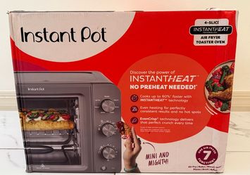 Instant Pot 4-Slice Air Fryer Toaster Oven - Grey