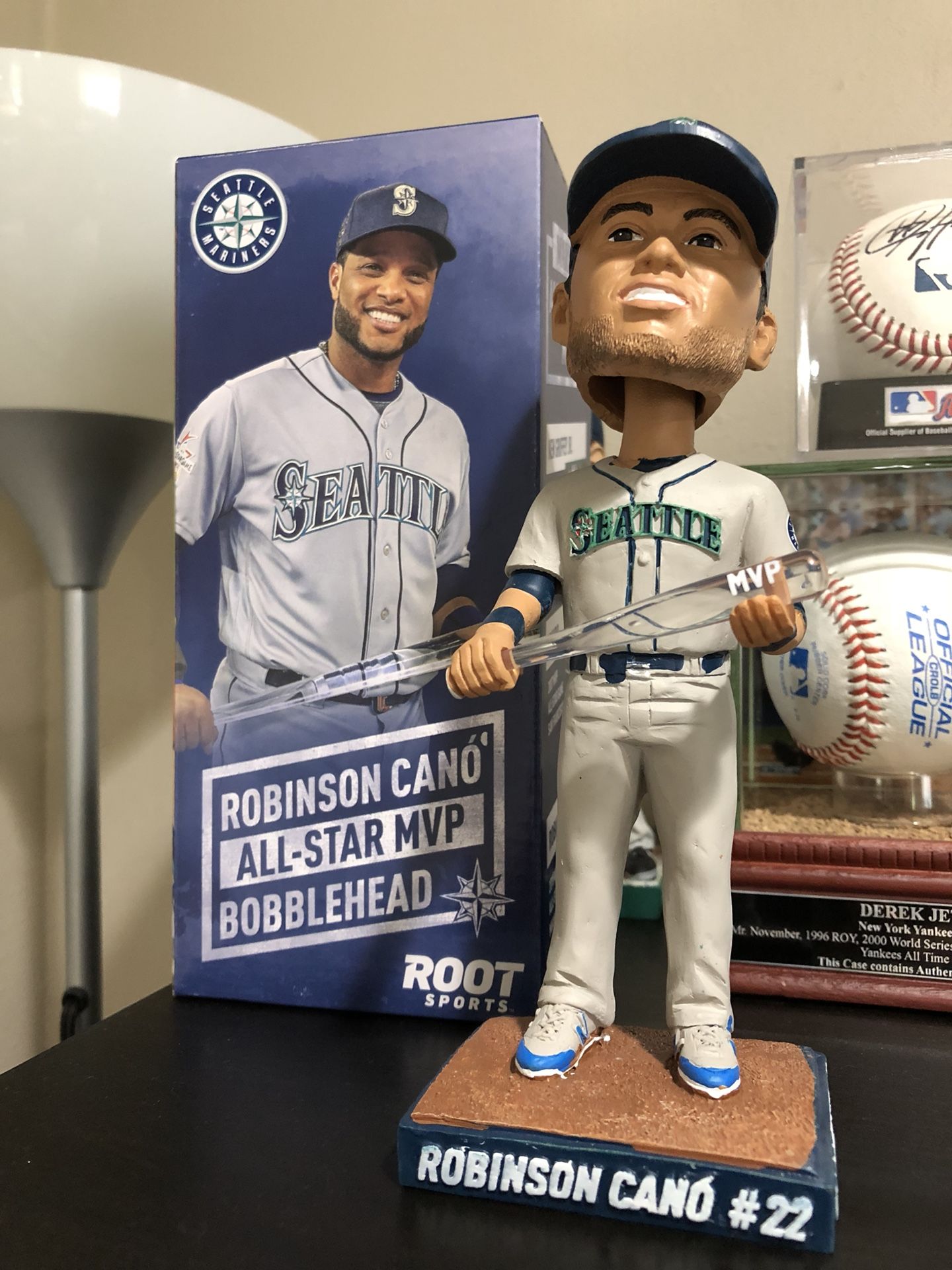 Seattle Mariners Robinson Cano All-Star MVP bobblehead.