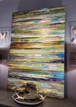 Large Textured Acrylic Painting