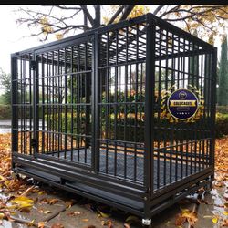 Dog Pet Cage Kennel Size 48 XL With Grid And Tray New In box 📦 