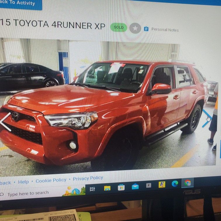 2015 Toyota 4runer 4x2 3rd Seat 