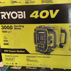 Brand New Ryobi  40v power station 