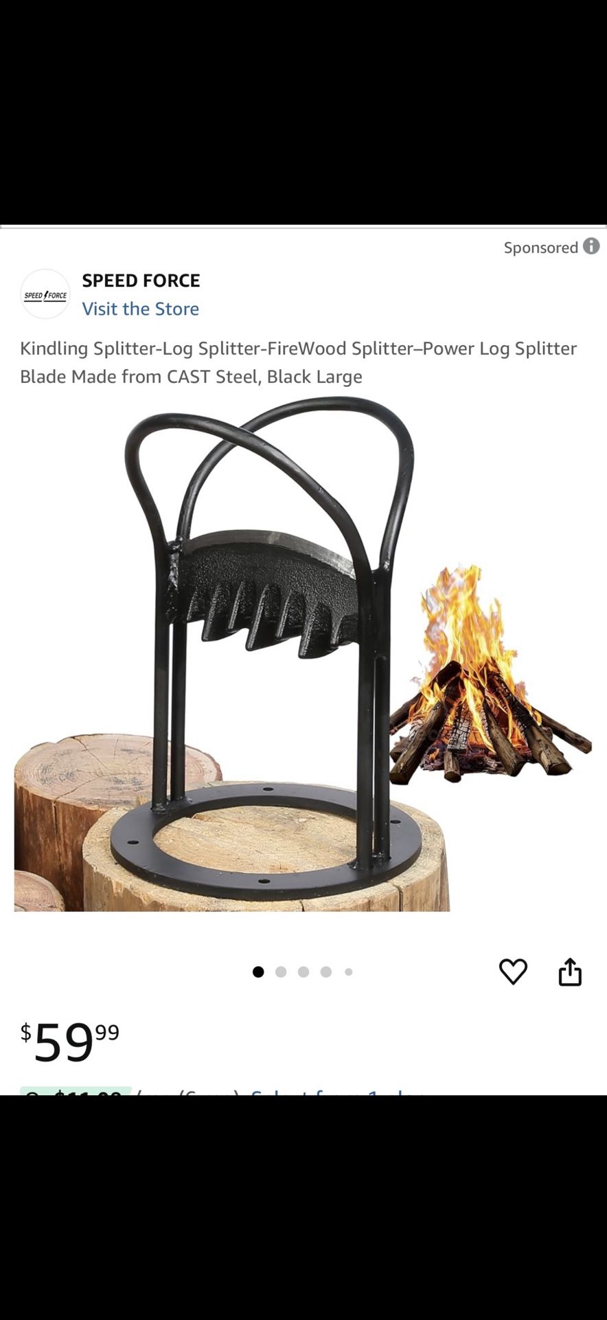 Speed Force Log Splitter