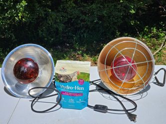 Chicken Poultry Heat Lamps w/ Bulbs