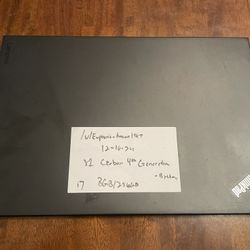 Lenovo Thinkpad X1 Carbon 4th Gen