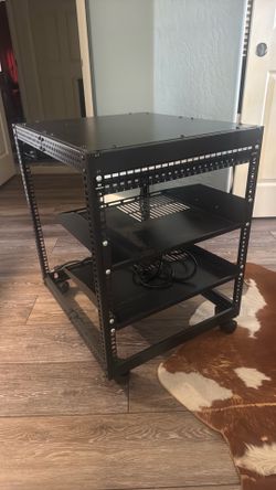 10U Data/Server Rack with shelves/power/cat6