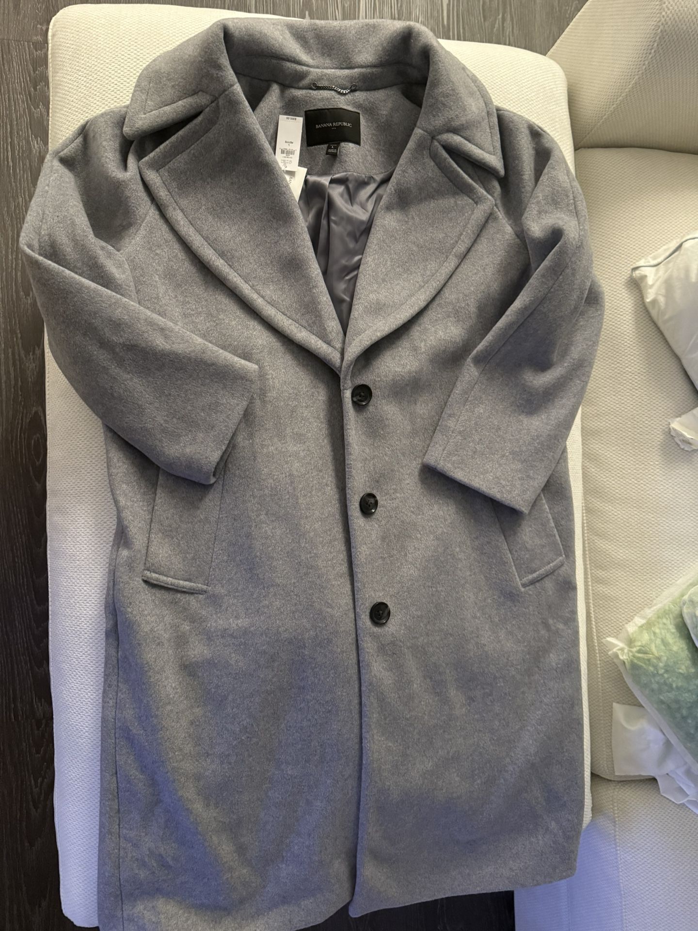 Large Petite Banana Republic Wool Coat