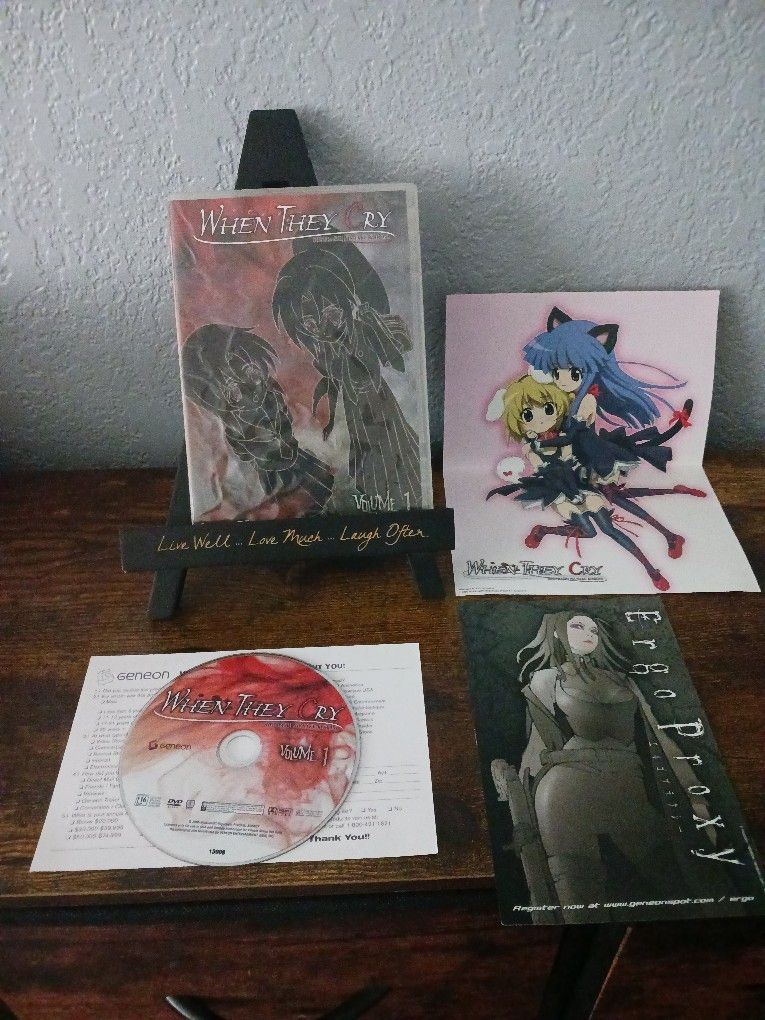 When They Cry: Higurashi no Naku Koroni - Vol. 1 (DVD, 2007) Very Good Mint Disc