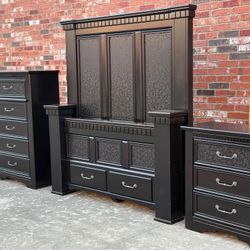 Antique Black Bed