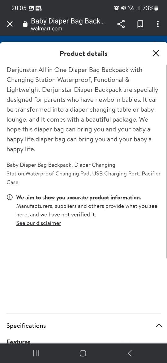 Diaper Bag Backpack - Diaper Bag with Changing Station, Waterproof Baby Bag Self-Folding Crib, Blackout Cloth, Travel Mat, Large Capacity Travel Baby