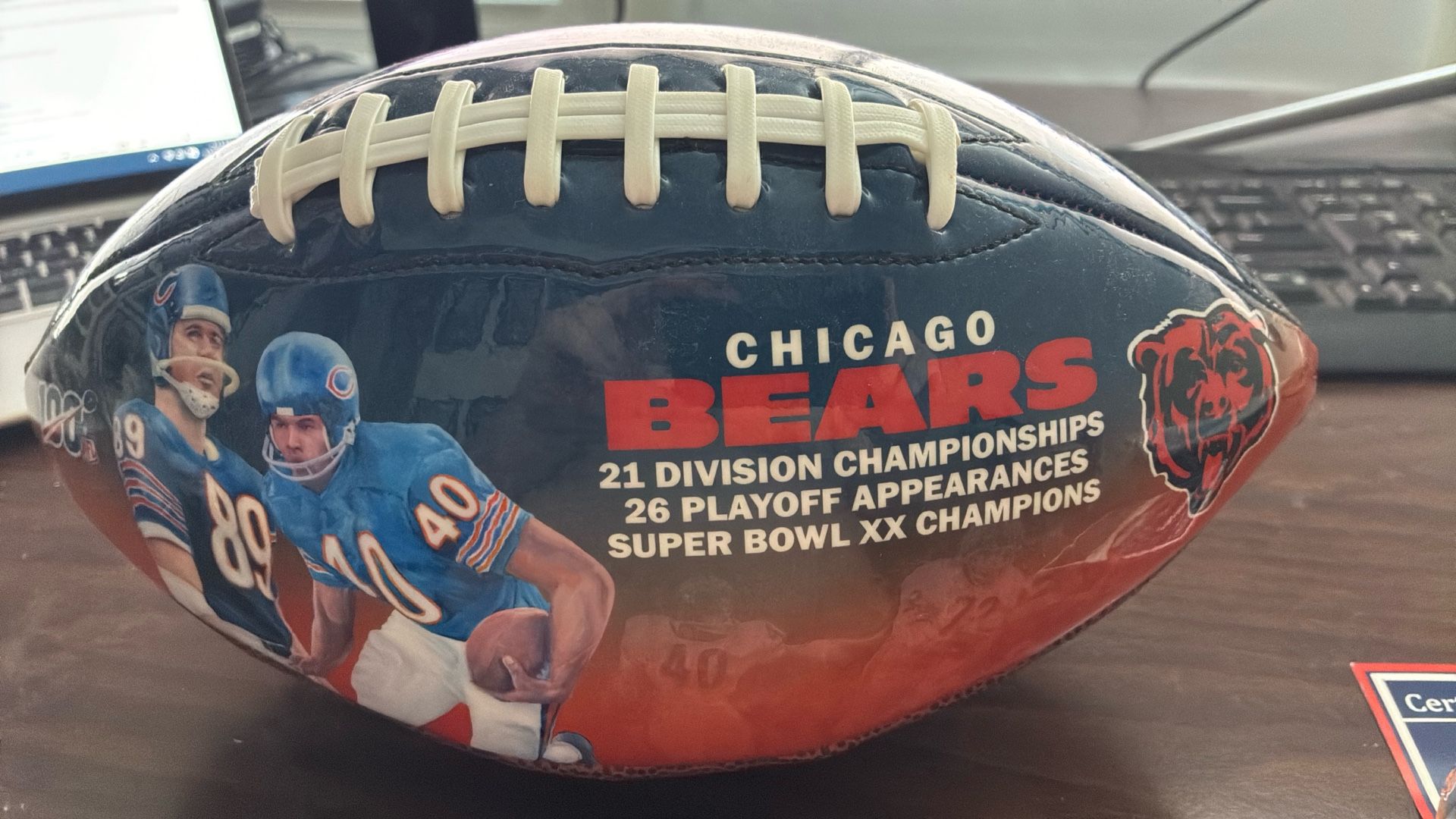 Chicago Bears 100th Season Commemorative Football