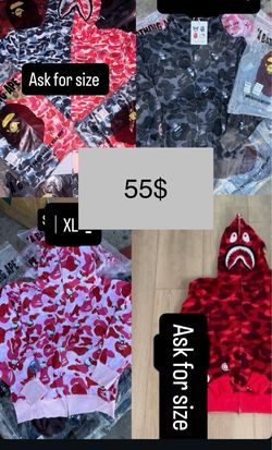 BAPE Shark Full-Zip Camo Hoodies