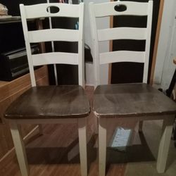 2 Dining Chairs, 20 and End Table 5